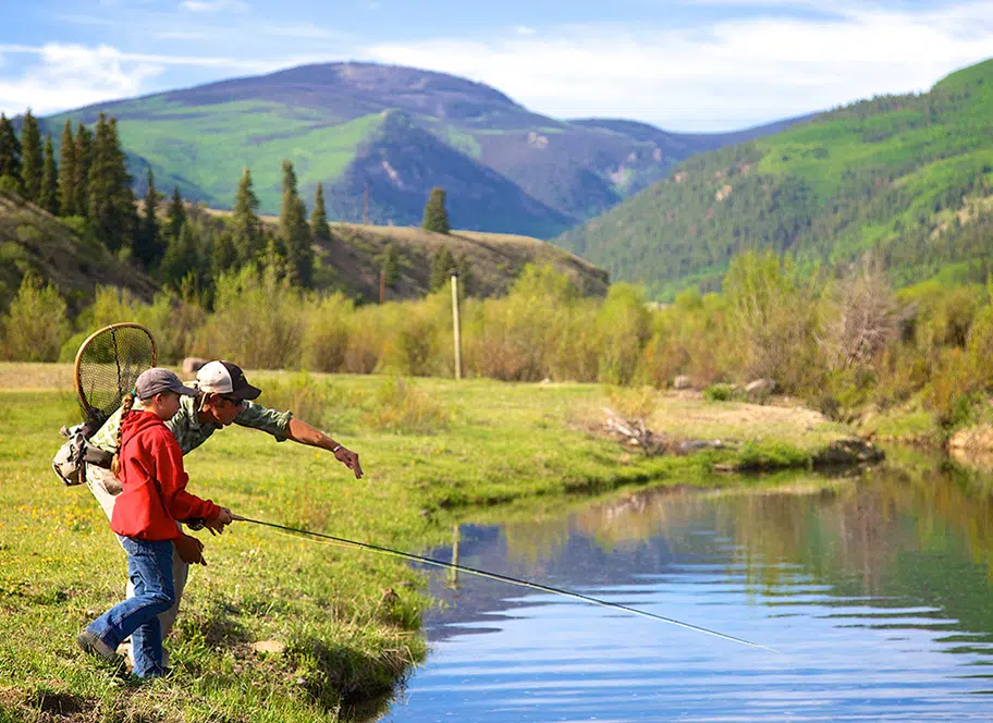 fishing for kids and teens at 4UR Ranch in Creede CO