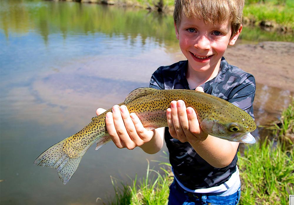 boy with fish