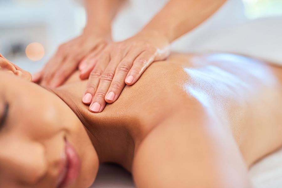 getting massage