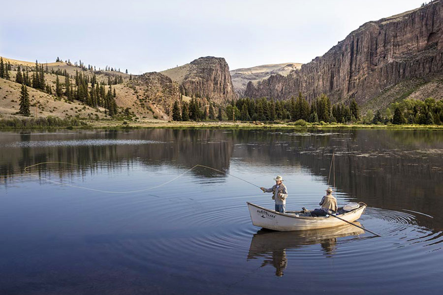 fishing from boat