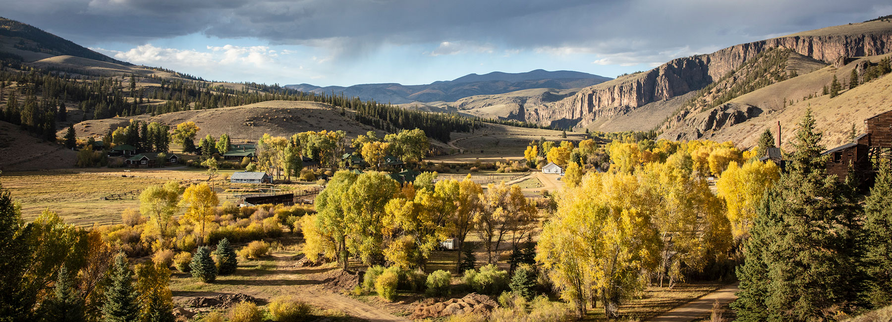 Yellow hue fall ranch